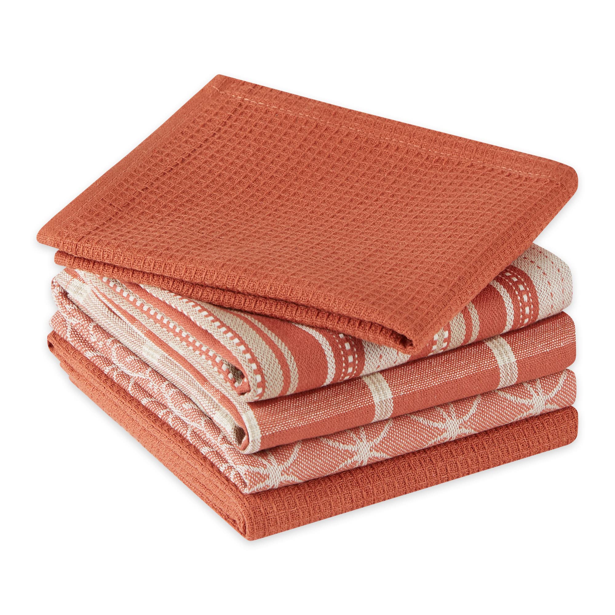 DII assorted woven dishtowel 18x28 pattern C soft cotton drying