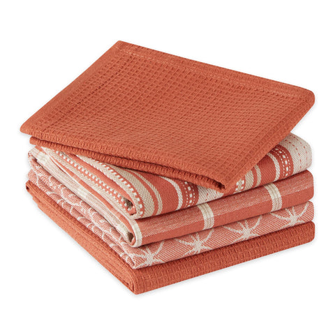 DII assorted woven dishtowel 18x28 pattern C soft cotton drying