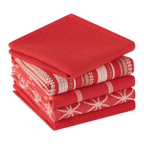 DII dishtowels in red tones add color while offering high absorbency.