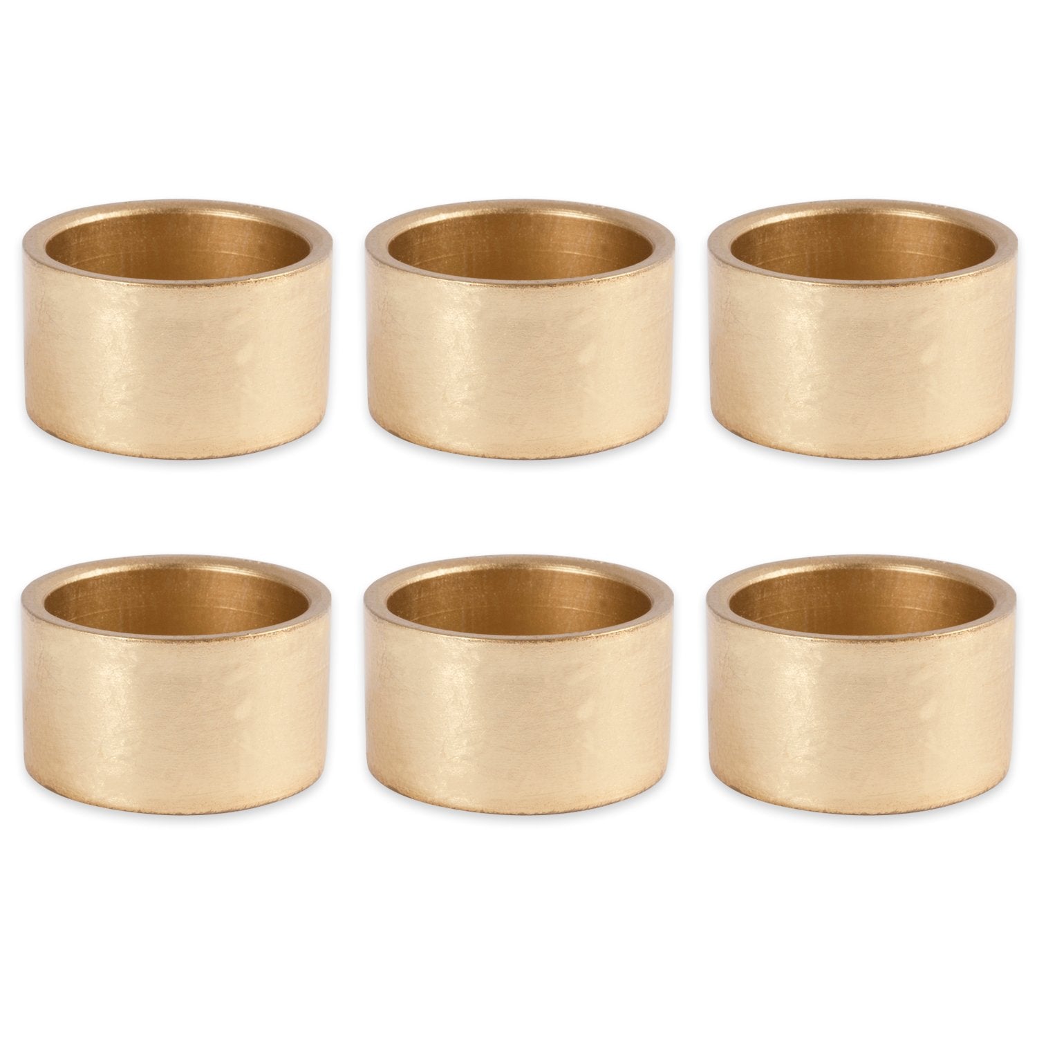 DII Basic Napkin Ring Collection in gold adds subtle luxury to everyday dining.