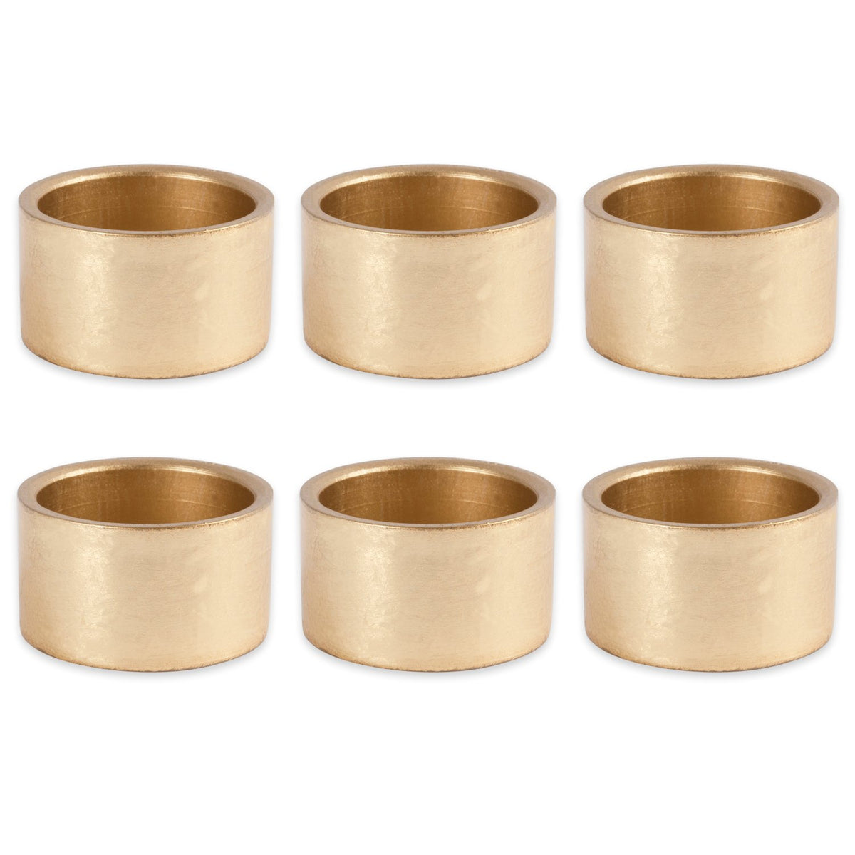 DII Basic Napkin Ring Collection in gold adds subtle luxury to everyday dining.
