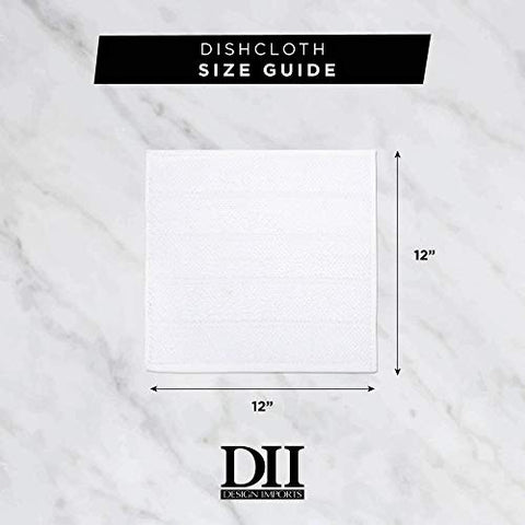 DII 100% cotton dishcloths; strong absorbency for daily messes.