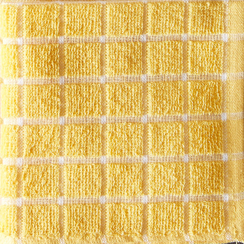 DII windowpane dishcloth yellow, quick-dry material for fast reuse