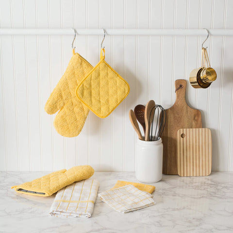 DII kitchen towels yellow dishcloths, absorbent for spills and messes