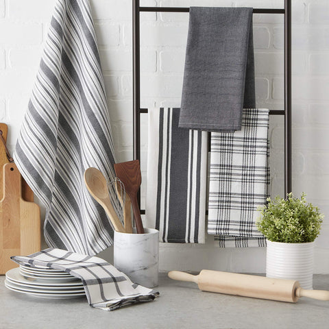 DII dish towels feature corner loop for easy hanging.