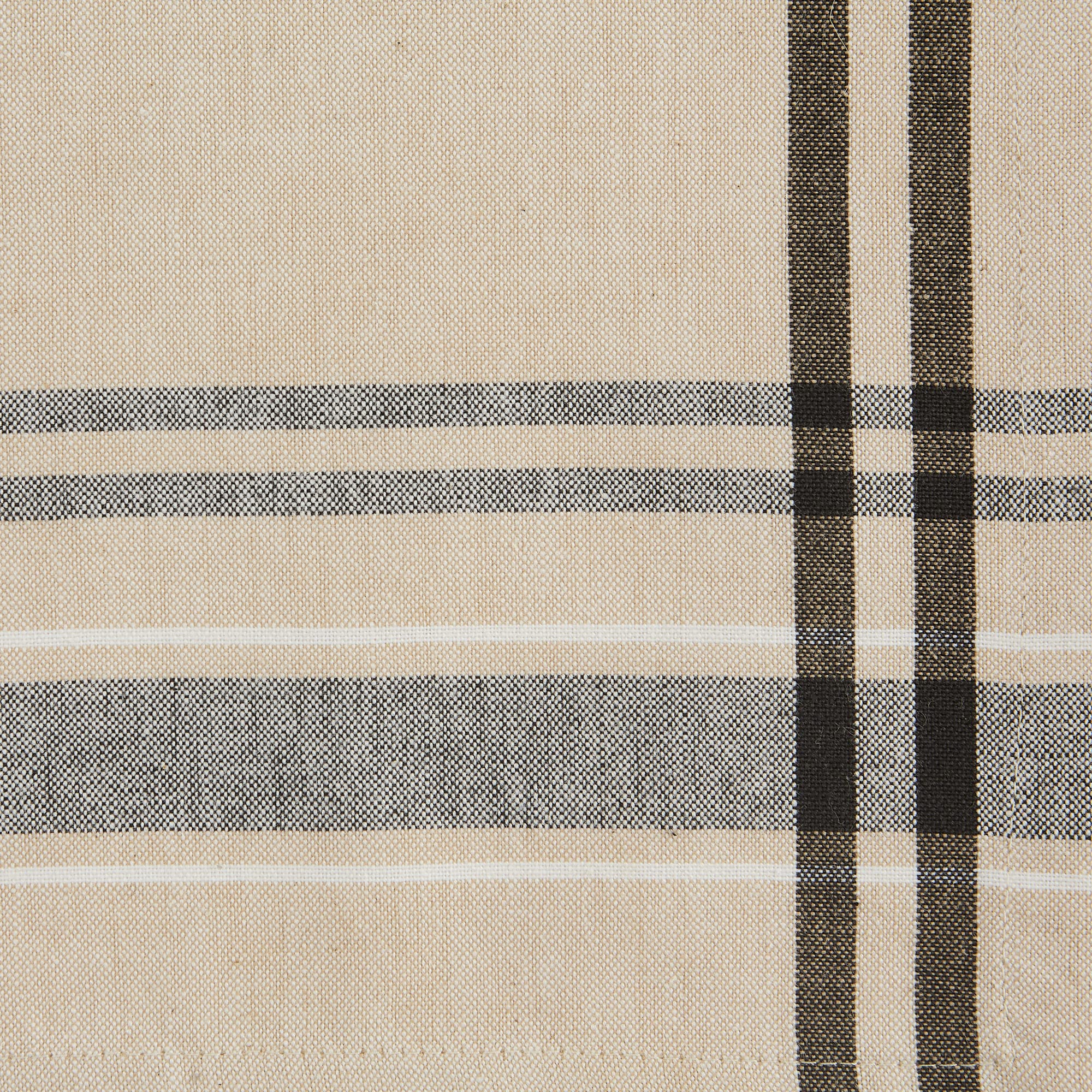 Cotton weave close-up shows soft texture and durable surface of the runner.
