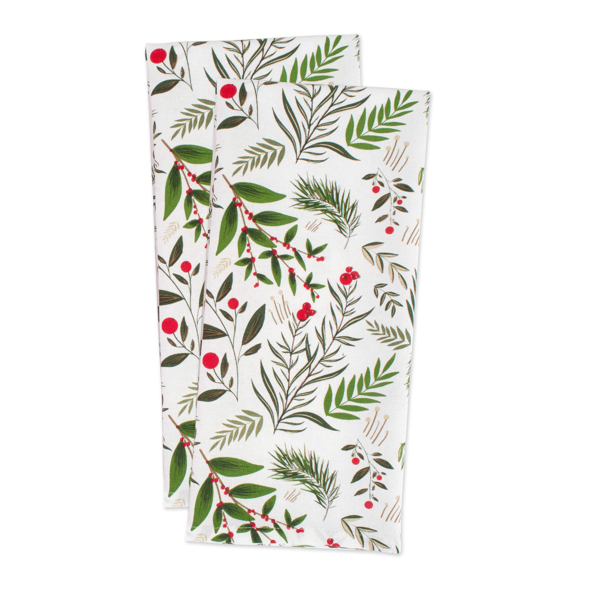 Festive DII towel design complements holiday kitchen decor