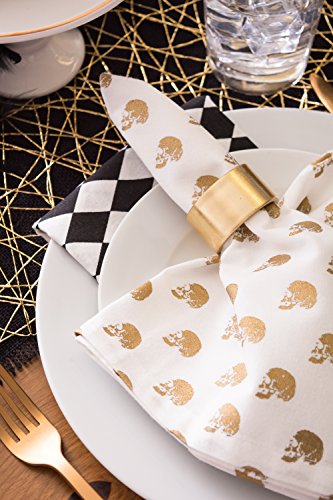 DII napkin ring dining set on table showcases coordinated finish for cohesive settings.