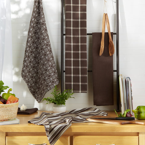 DII patterned towels add color and texture to kitchens