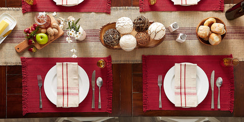 DII variegated placemat ensemble complements casual and formal meals