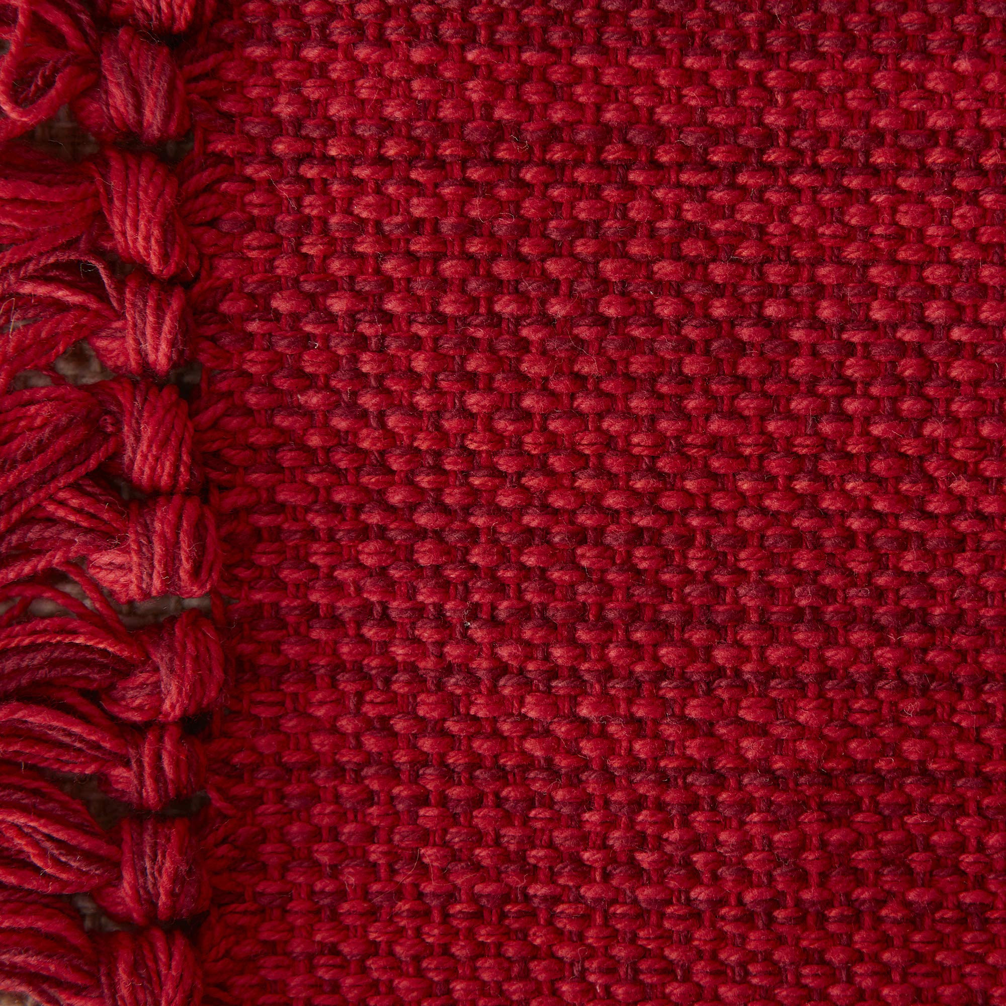 DII variegated placemat 13x23 Tango Red pairs with tableware