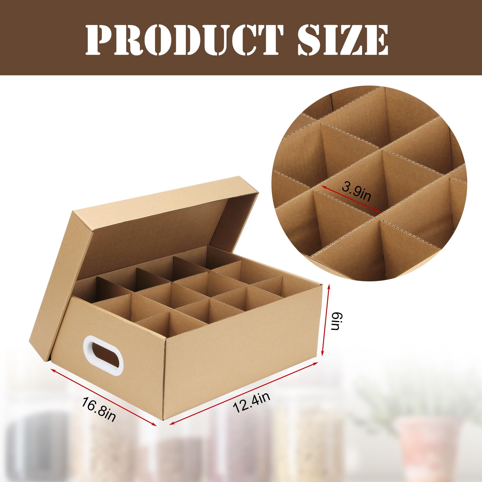 DIICCYO-dimensions-16-8x12-4x6-in-box for shelf storage.