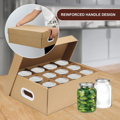DIICCYO stackable-mason-jar-organizer with handles for easy transport.
