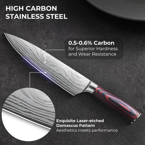 DiiHAUZZ high-carbon stainless steel 5Cr15MoV for durability