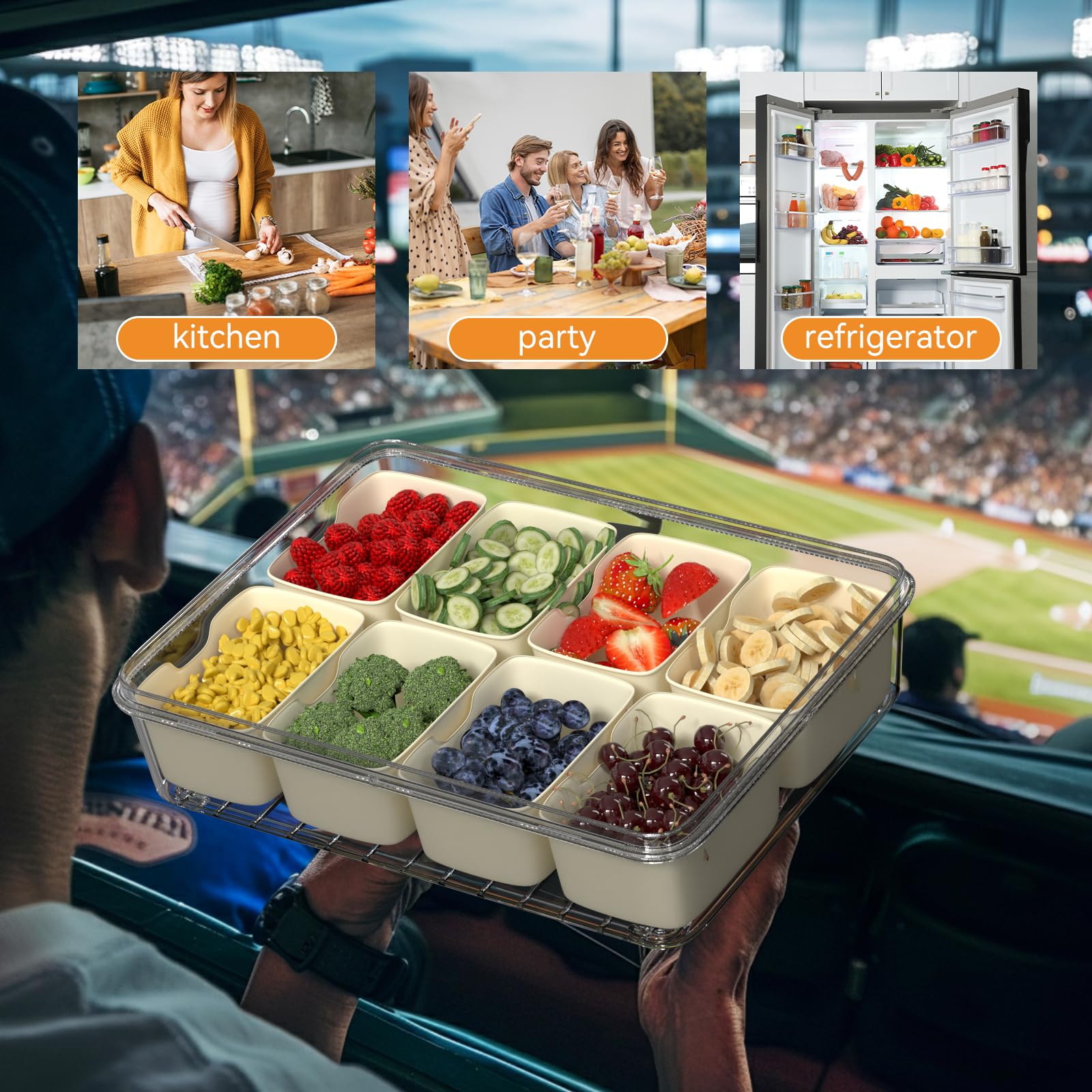 Dimber Snackle Box serves as a chic charcuterie and snack tray