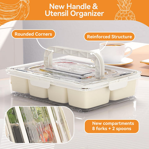 Dimber Snackle Box knife and fork storage to keep utensils organized