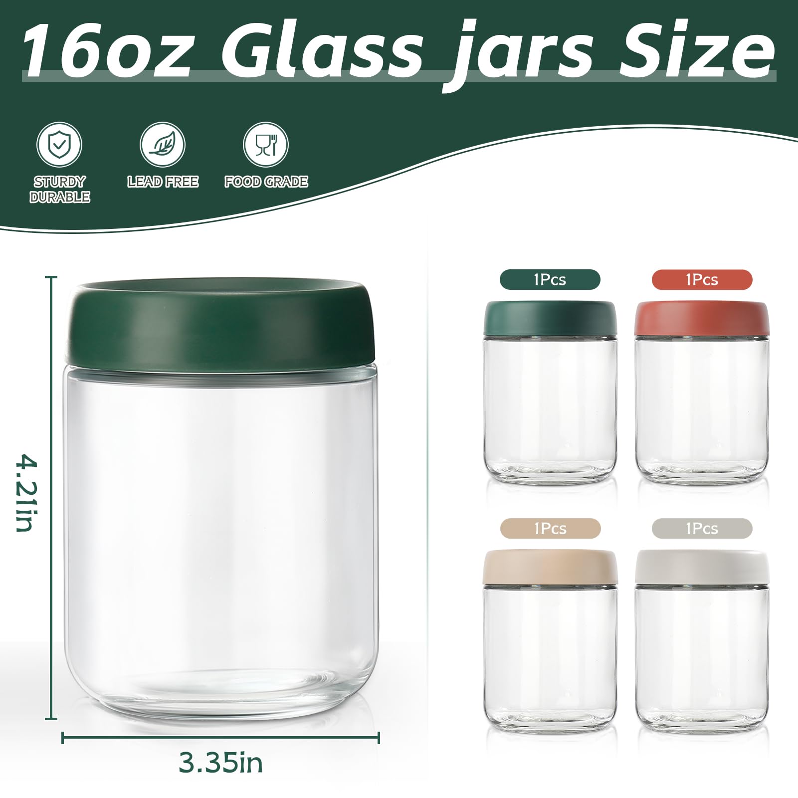DIMBRAH airtight multicolor lids provide secure seal and easy color coding.