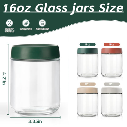 DIMBRAH airtight multicolor lids provide secure seal and easy color coding.