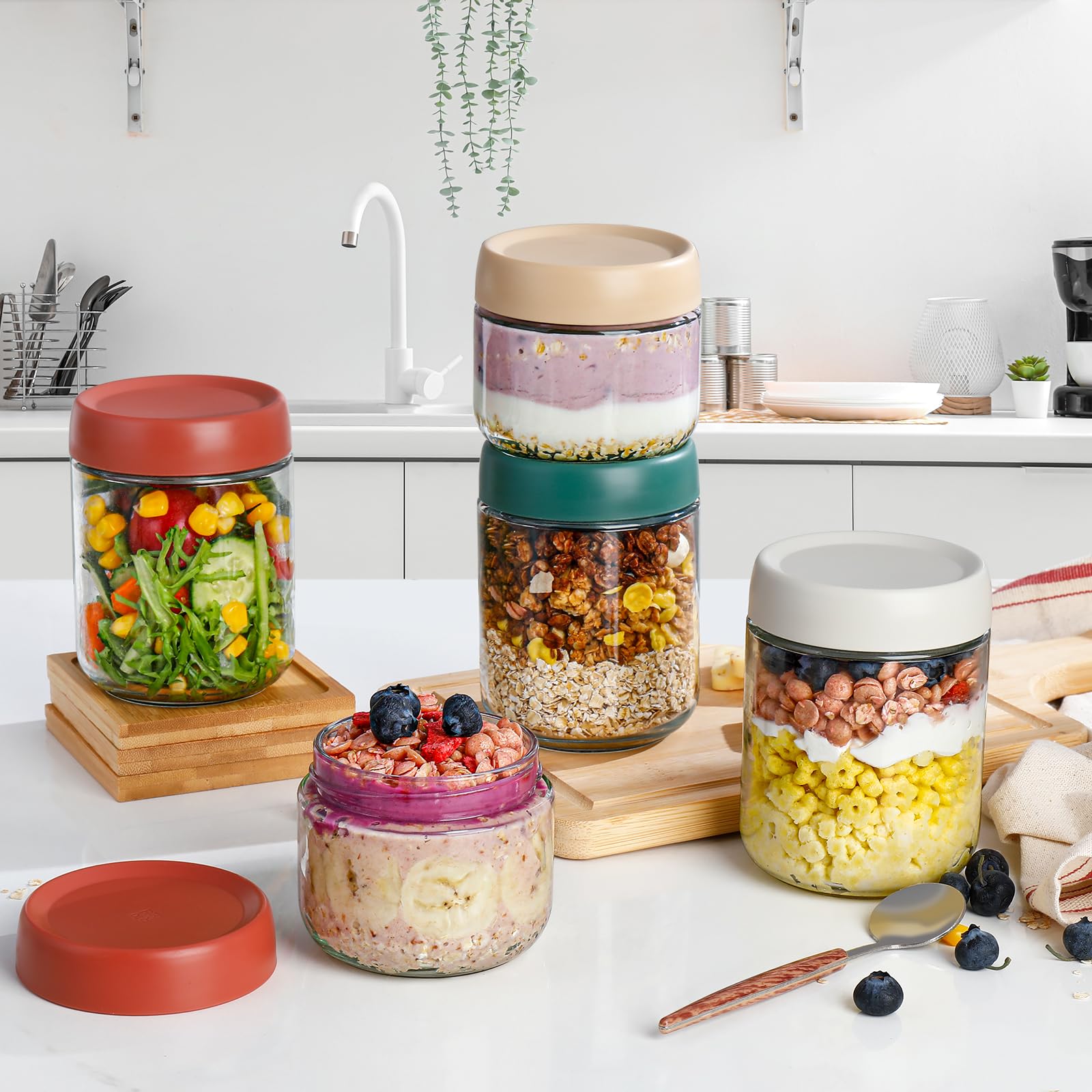 DIMBRAH durable glass and lids support everyday kitchen organization.