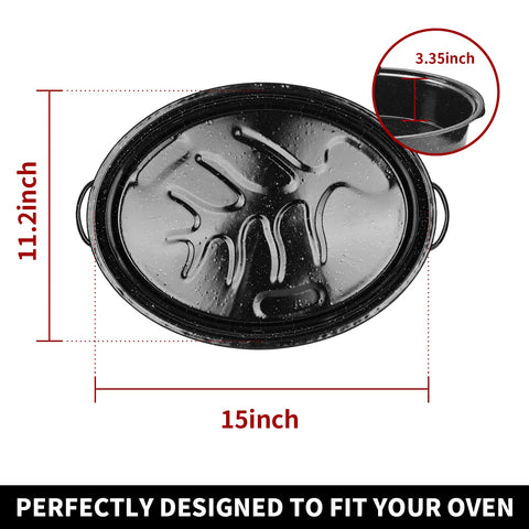DIMESHY gift-ready roaster pan with one-year warranty