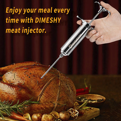 DIMESHY large-end-hole needle for minced garlic and solids