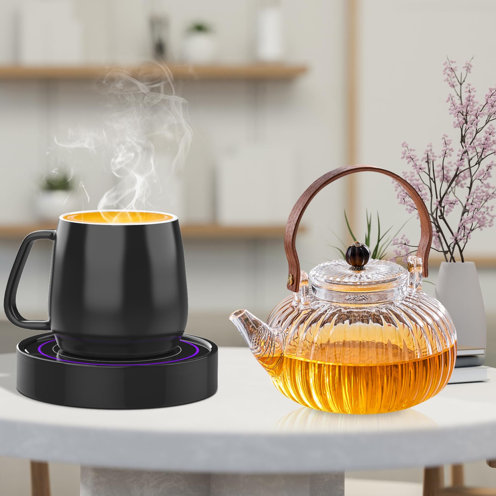 Dimux gift-ready coffee warmer set for special occasions.