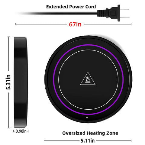 Dimux indicator light shows when the warmer is active.