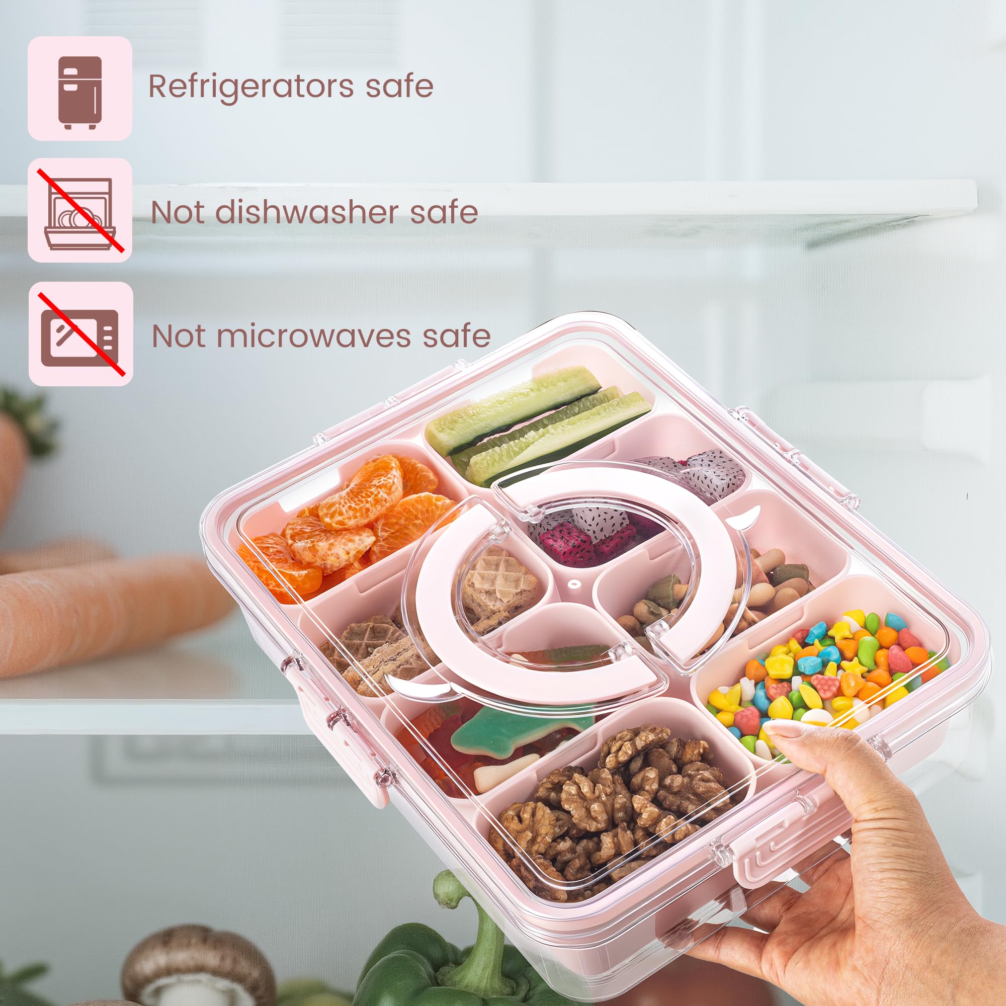 Dingerjar lid with four latches and silicone ring to prevent spills.