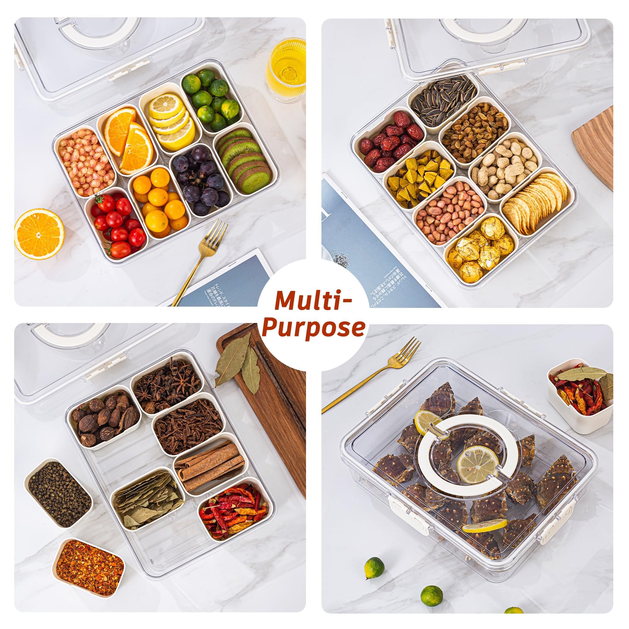 Dingerjar party-ready snack tray enhances entertaining with accessible portions.