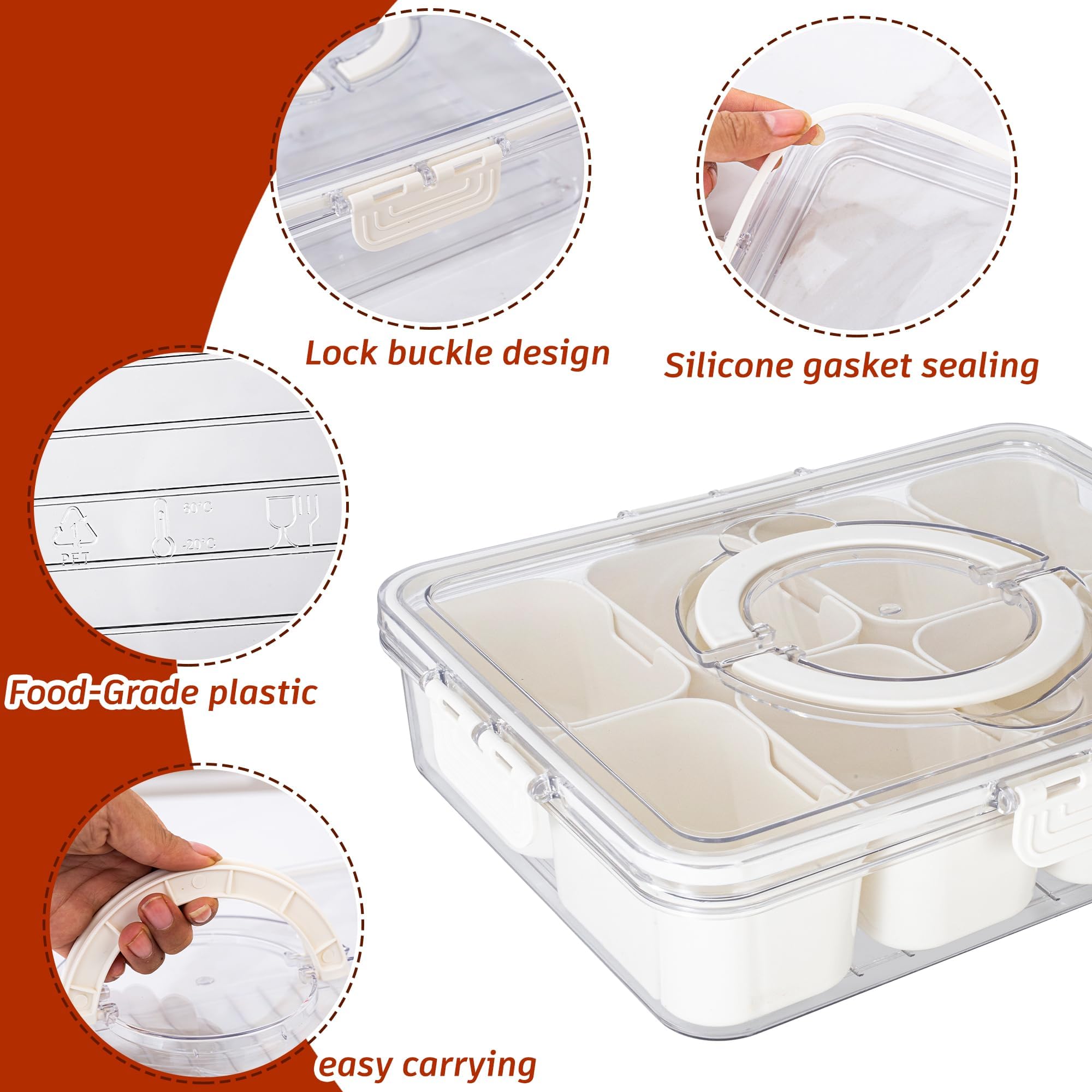 Dingerjar picnic snack platter for outdoor gatherings and sharing.