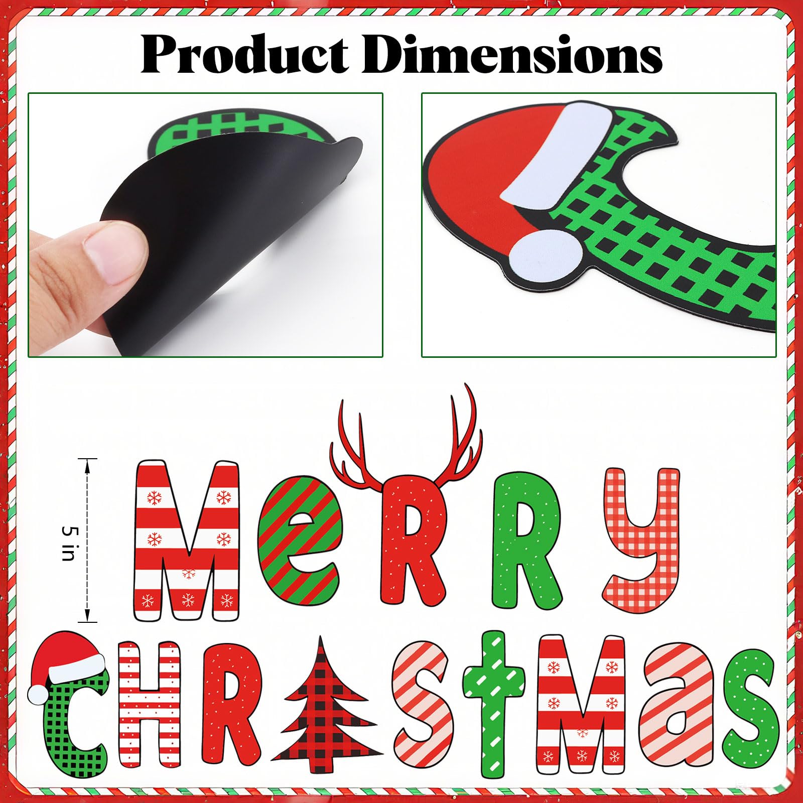DINGIXOC Merry Christmas letters stand out for holiday curb appeal