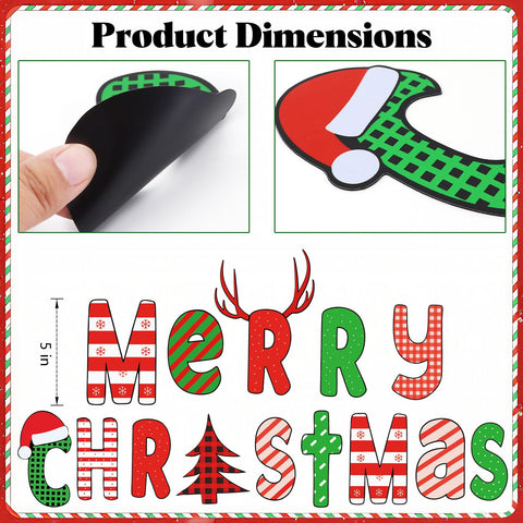 DINGIXOC Merry Christmas letters stand out for holiday curb appeal