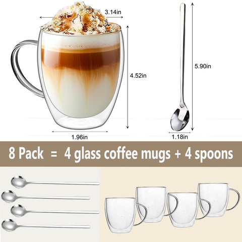 DINGPAI borosilicate glass mug highlights heat resistance from hot to cold beverages