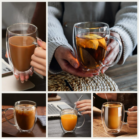 DINGPAI mug supports espresso, latte, and Americano routines with style