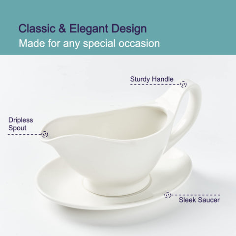 Dinnerlit wide basin allows easy ladle serving and controlled portions.