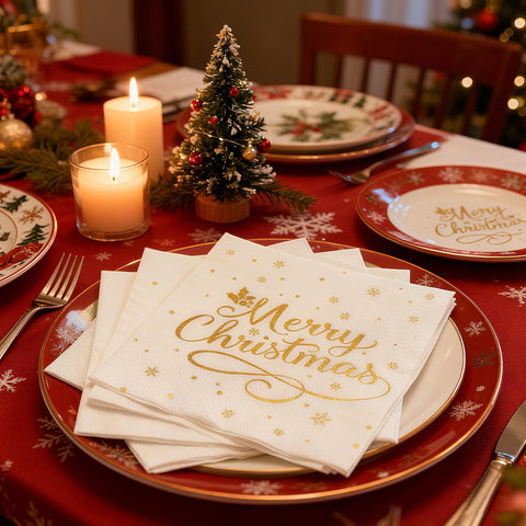 Dinokowa double-ply napkins offer reliable mess protection.
