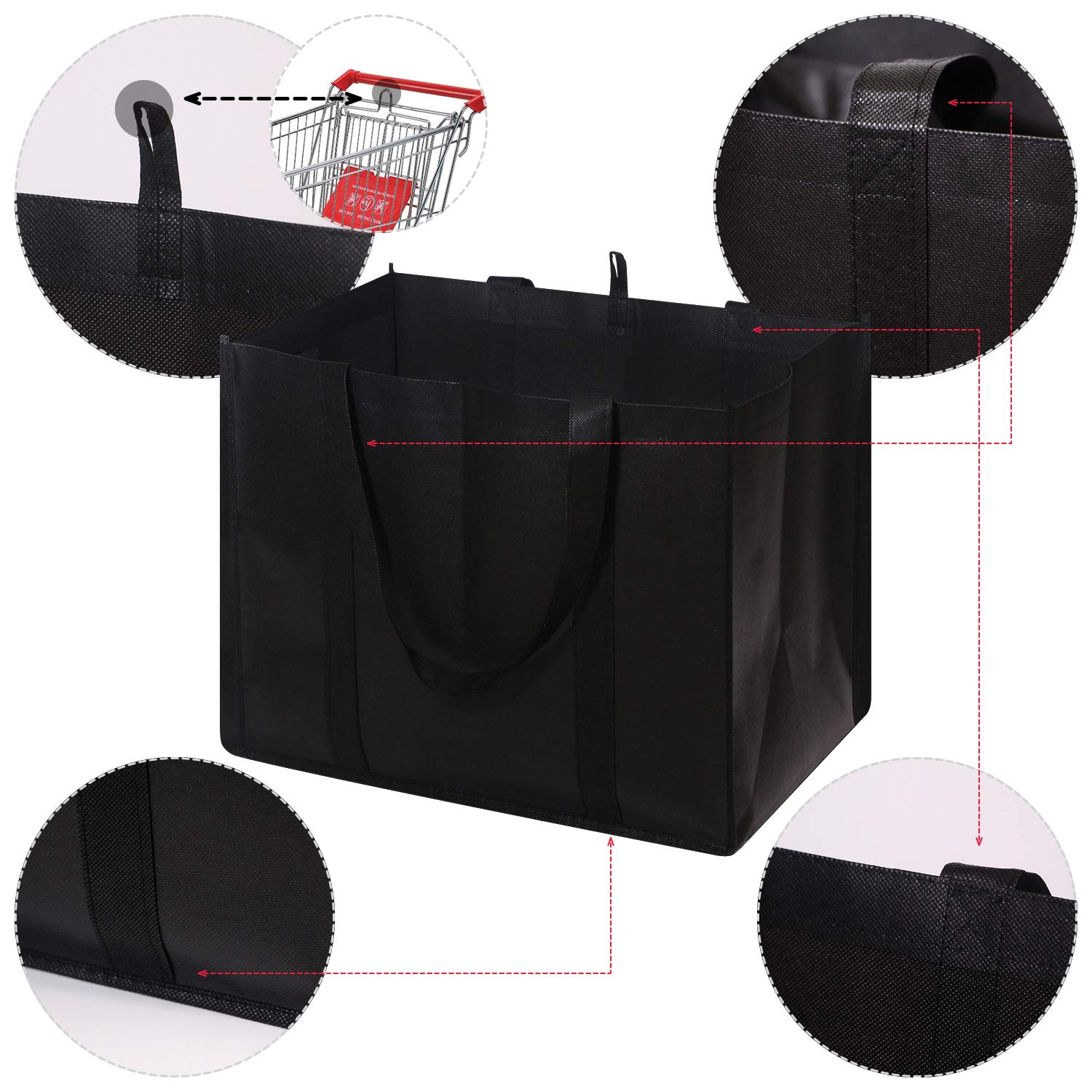 DIOMMELL foldable tote shown folded for compact storage in purse or pocket