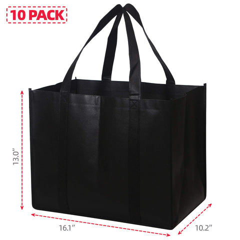 DIOMMELL reusable tote with reinforced X-stitch handles supports heavy groceries