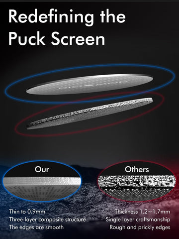 Dioomod 53.3mm puck screen stainless steel durability resists wear and corrosion