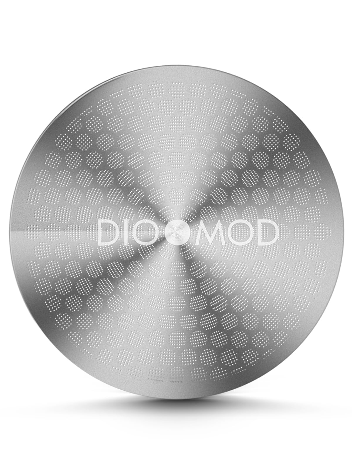 Dioomod espresso puck screen 53.3mm top view shows slim profile for even extraction