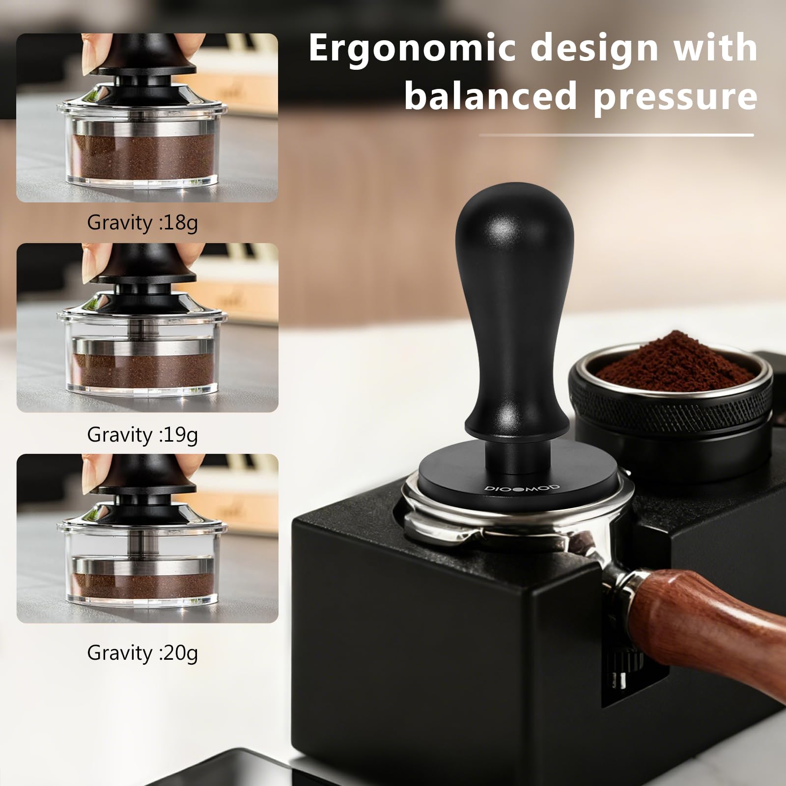 Dioomod flat base with corrugated engraving for even extraction channels