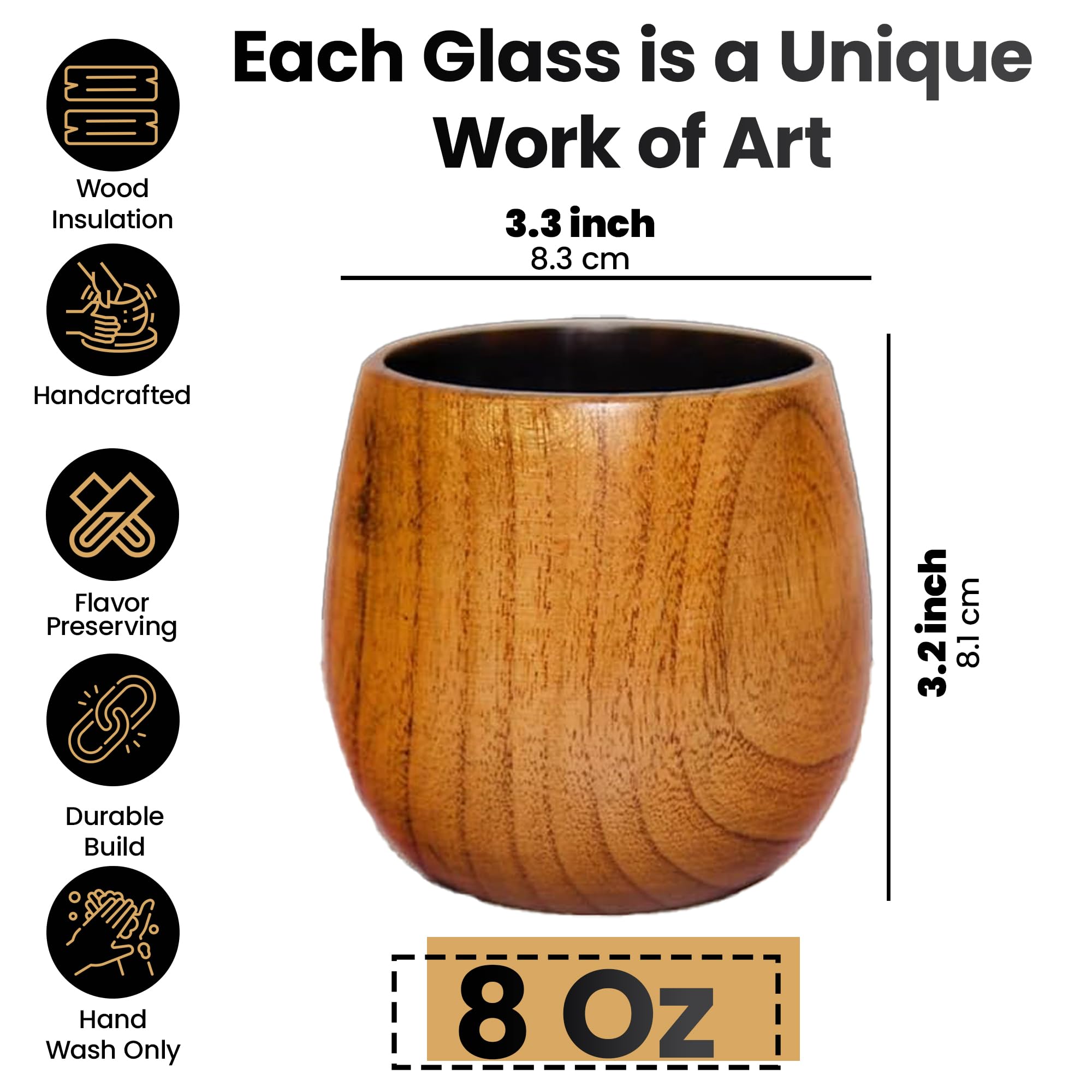 Diosdio charred wood bourbon glass side-grip demonstrates comfortable hand-hold during pouring