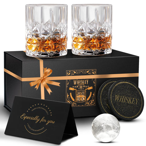 DIOXADOP 11oz whiskey glasses with old fashioned silhouette showing crystal clarity