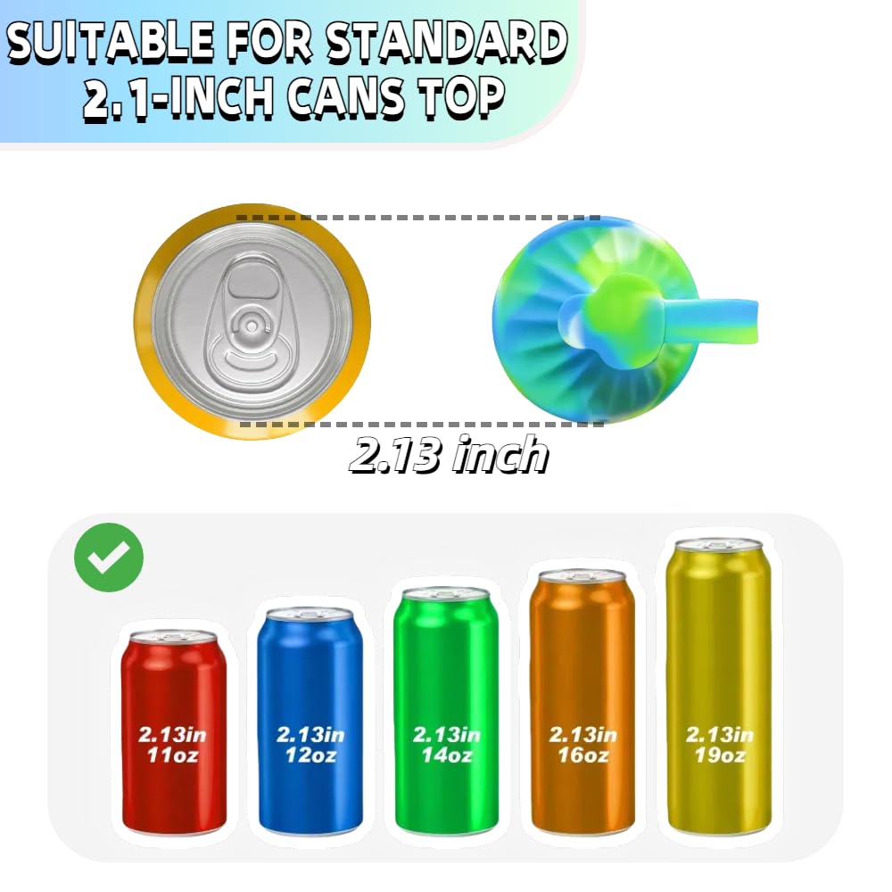DIPESI silicone soda can lid close-up highlighting BPA-free material and secure seal.