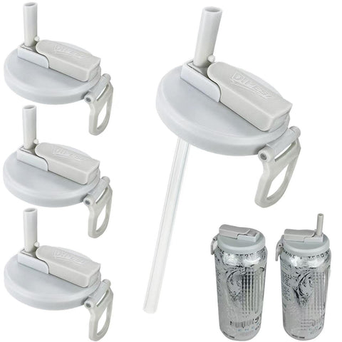 DIPESI soda can lids with leakproof cap keep drinks fresh on the go.