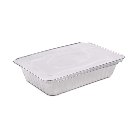 Diplastible aluminum bake pan ideal for oven use and even cooking.