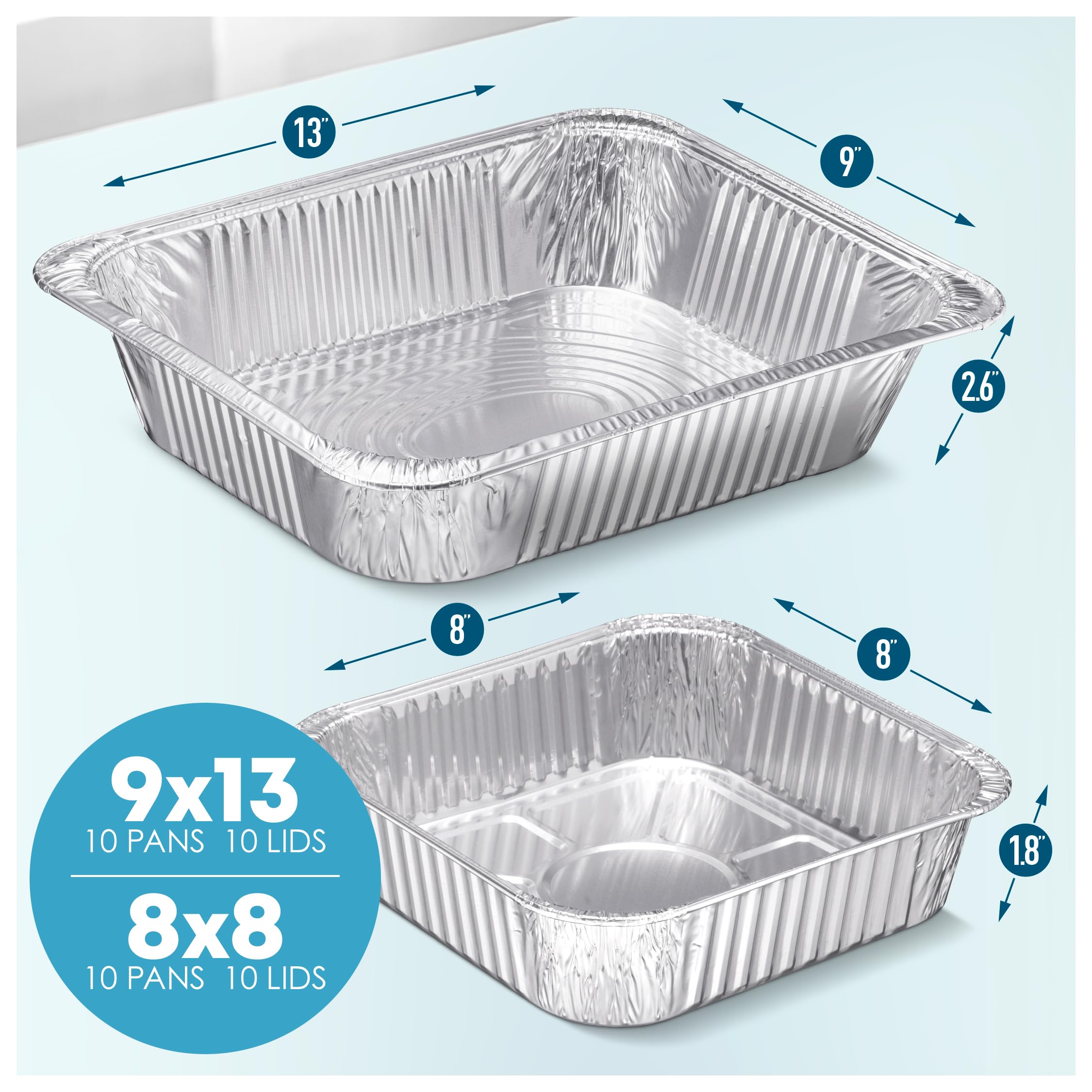 Diplastible disposable aluminum pan closeup highlights sturdy construction for leakproof meals.
