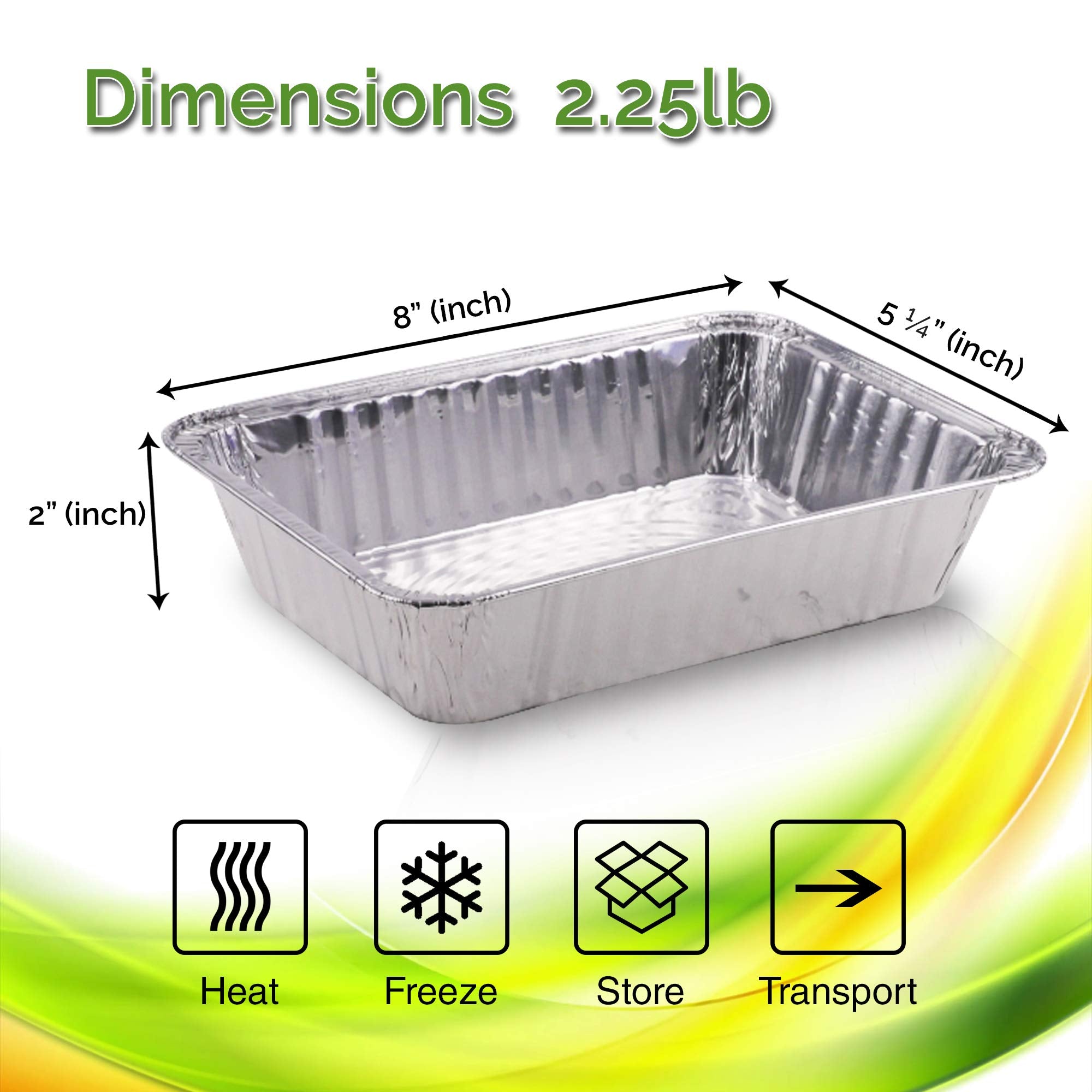 Diplastible disposable aluminum pan with foil lid for easy transport.