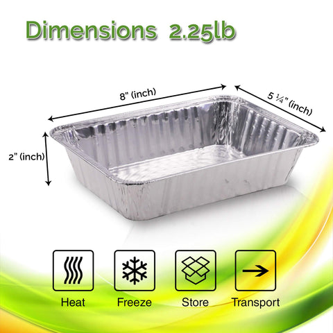 Diplastible disposable aluminum pan with foil lid for easy transport.