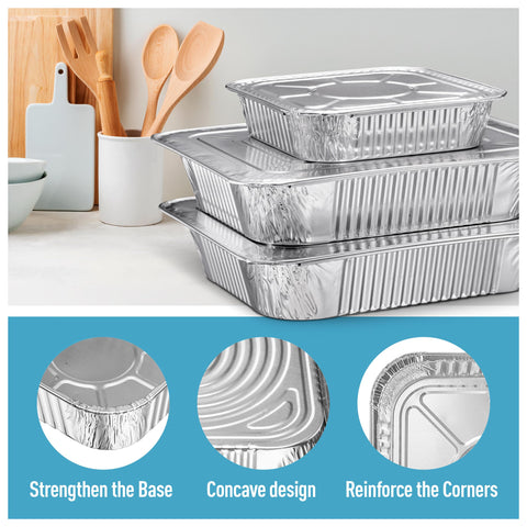 Diplastible serving tray with lid provides clean serving and convenient cleanup.